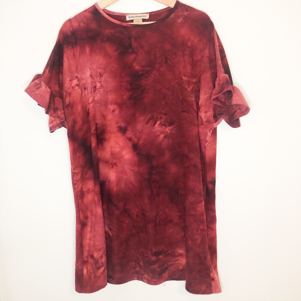 Ruffle sleeve Tunic/Top